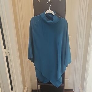 Chico's Blue Poncho Sweater